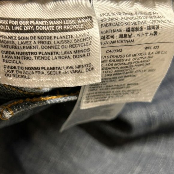 Levi's 569 Baggy Jeans Mens 36x30 Blue Pants Dark Loose Faded Relaxed Fit - Picture 5 of 9